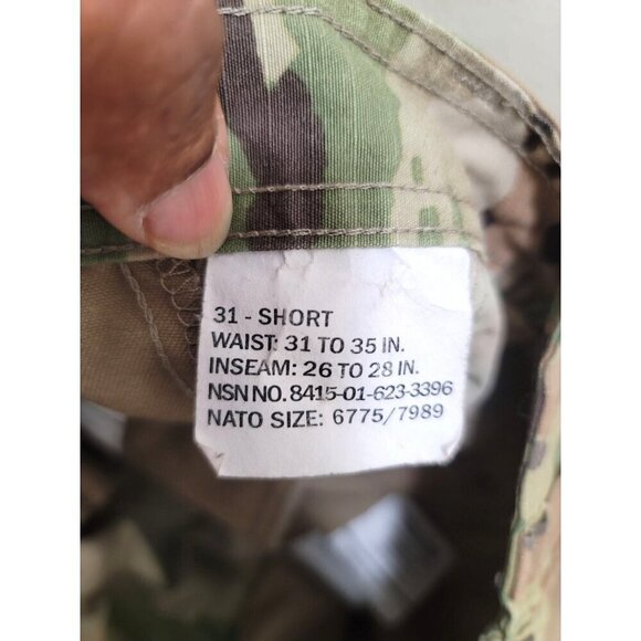 U.S Army Men's Combat Camo Tactical Cargo Pants Size 31-35 - Picture 11 of 15